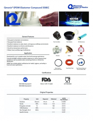EPDM彈性體材料 558EC (PDF)